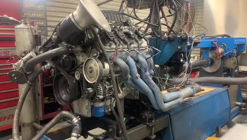 LSA engine build being tested on the engine dyno before going into a VX SS