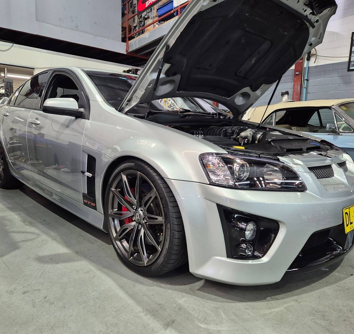 Silver HSV VE GTS with a Sam's Performance built 402ci stroker and Harrop 2300 supercharger